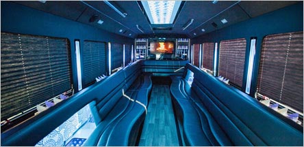 28 Passenger Party Bus Interior Napa