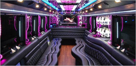 40 Passenger Party Bus Interior Napa