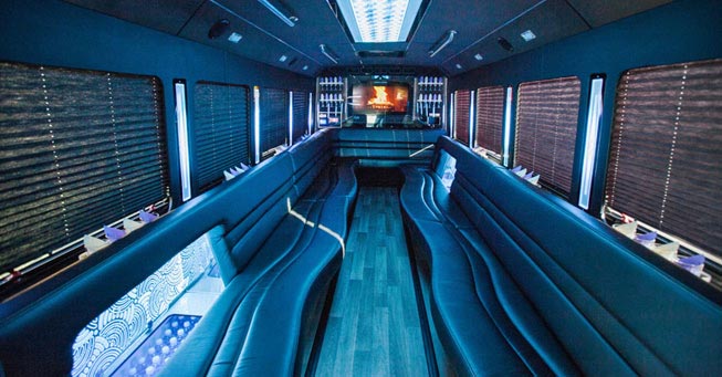 Napa 28 Passenger Party Bus Interior