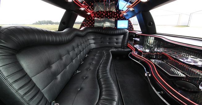 Napa Lincoln Stretch Limo Interior