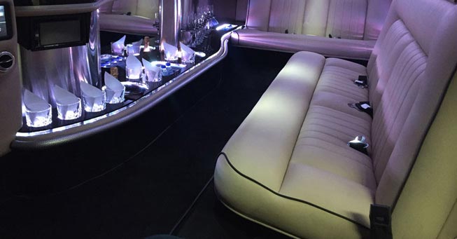 Napa Rolls Royce Limo Interior